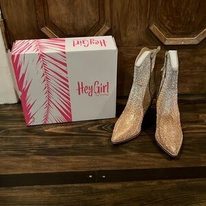 Corkys Selfie Good Silver Ombre Cowgirl Boots Size 10